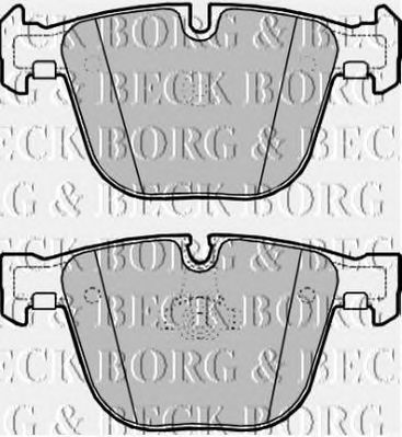 BORG & BECK bbp2188 -  Комплект тормозных колодок, дисковый тормоз
